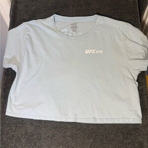 UFC Gym Oversized Cropped Light Blue Women's Top